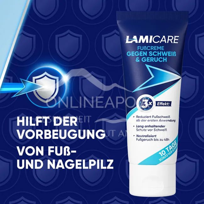 LamiCare Fußcreme Gegen Schweiß & Geruch