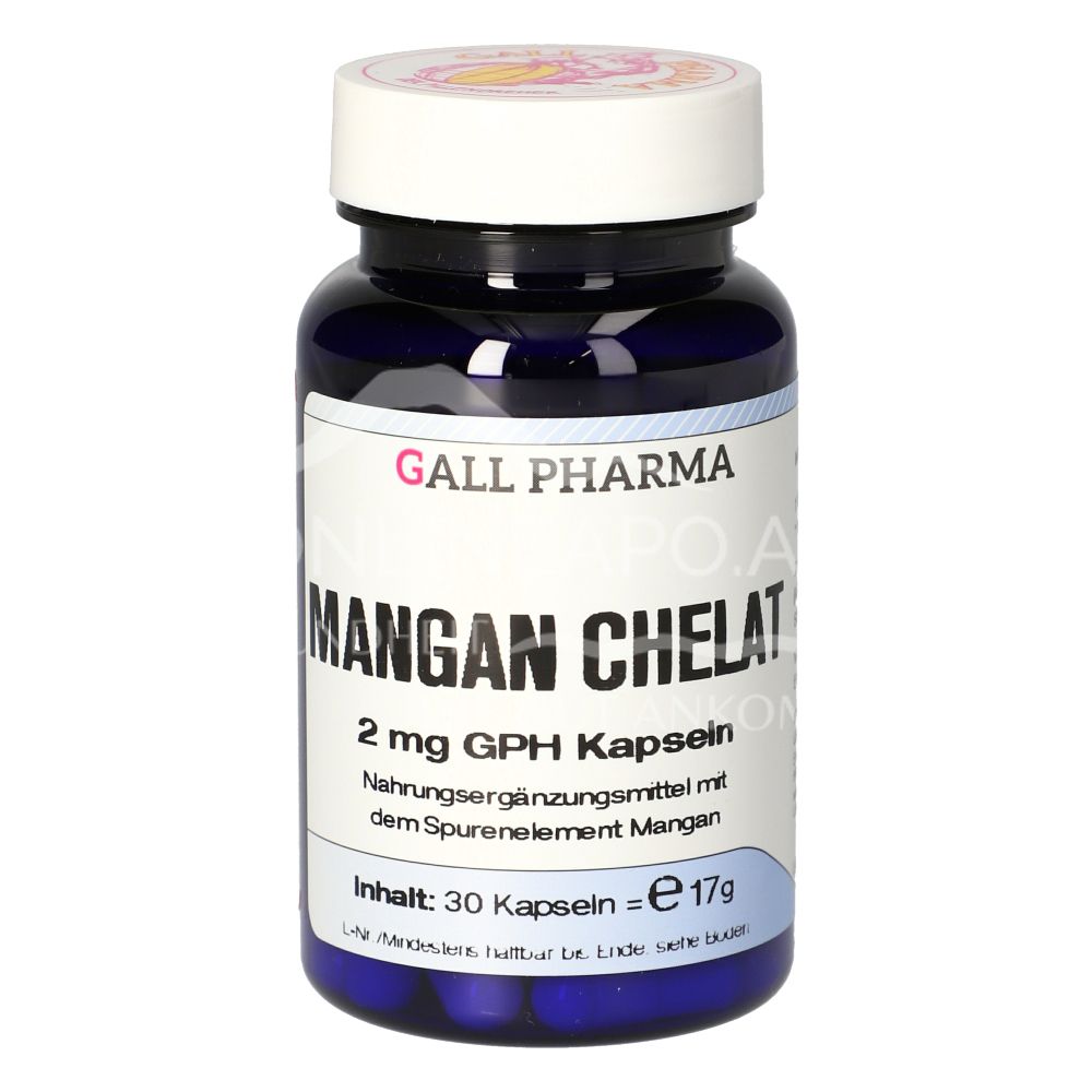 Gall Pharma Manganese chelate 2 mg capsules