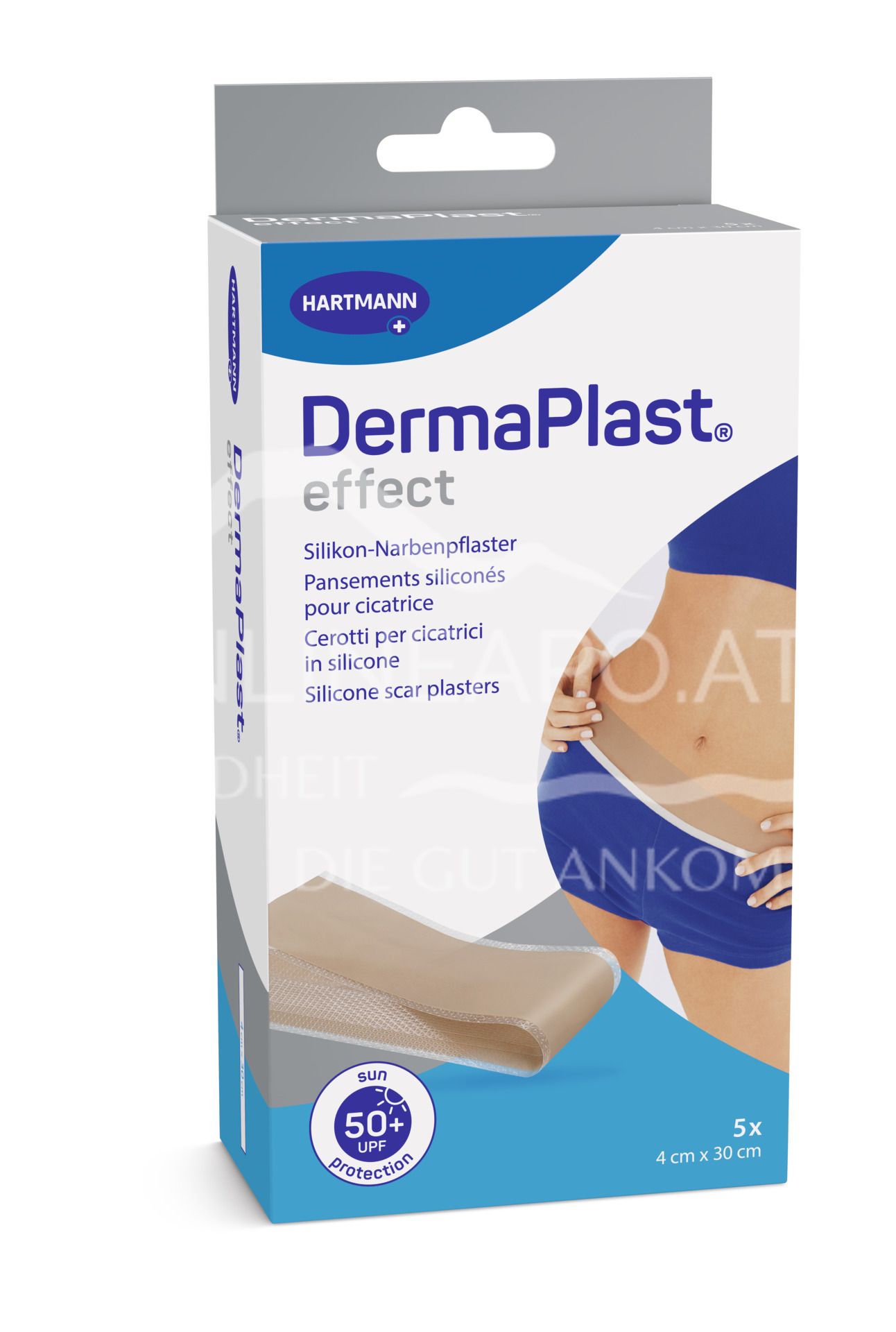 DermaPlast® effect silicone scar plasters, 4 x 30 cm