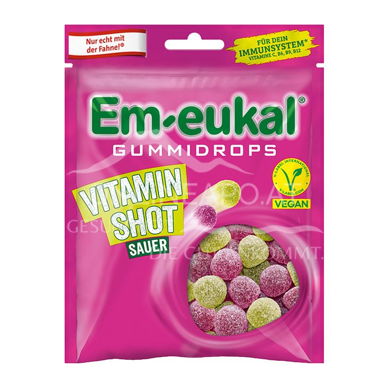 Em-eukal Gummidrops Vitamin Shot Sauer vegan, zuckerhaltig