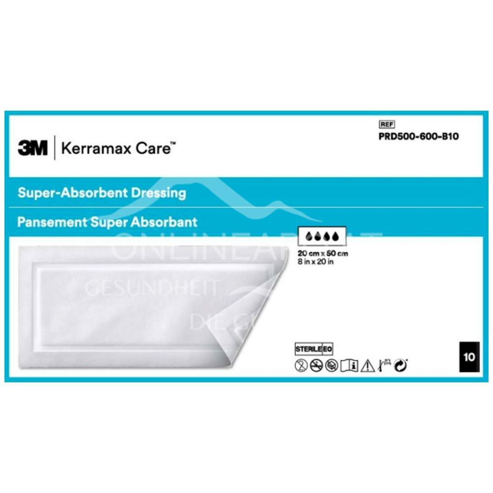 3M™ Kerramax Care™ Superabsorbent wound dressing without adhesive edge, sterile, 5 x 5 cm