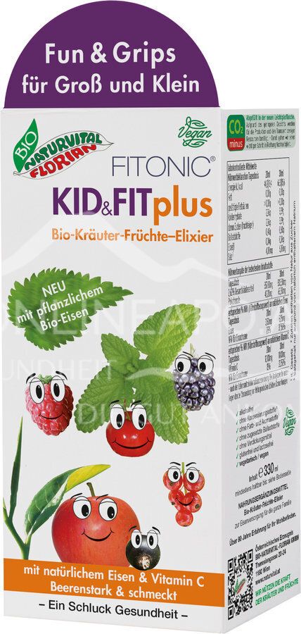 Bio Naturvital Florian Fitonic Kid & Fit Plus Bio-Kräuter-Früchte-Elixier
