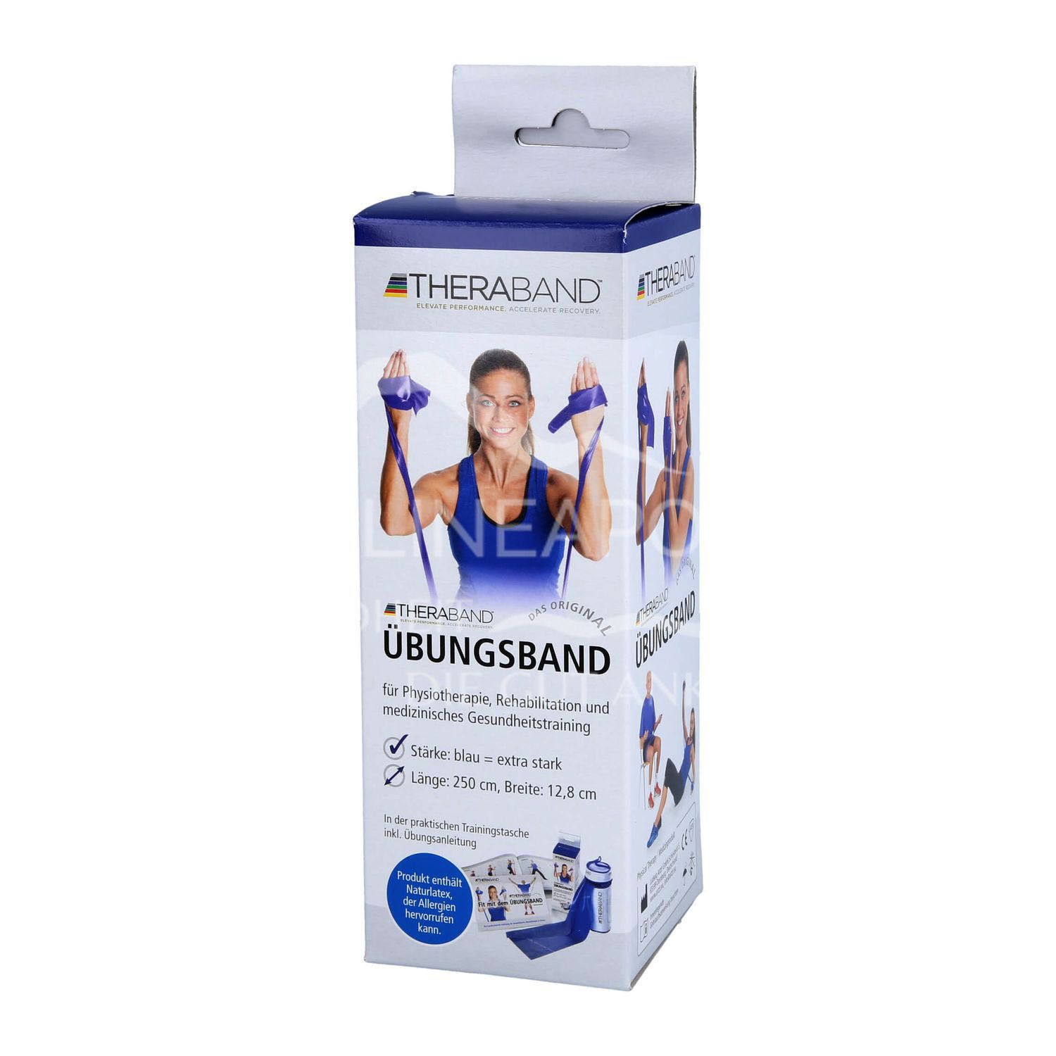TheraBand® in der Zippbox - Blau - Extrastark - 2,5 m