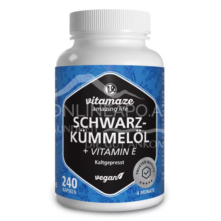Vitamaze Schwarzkümmelöl + Vitamin E Kapseln