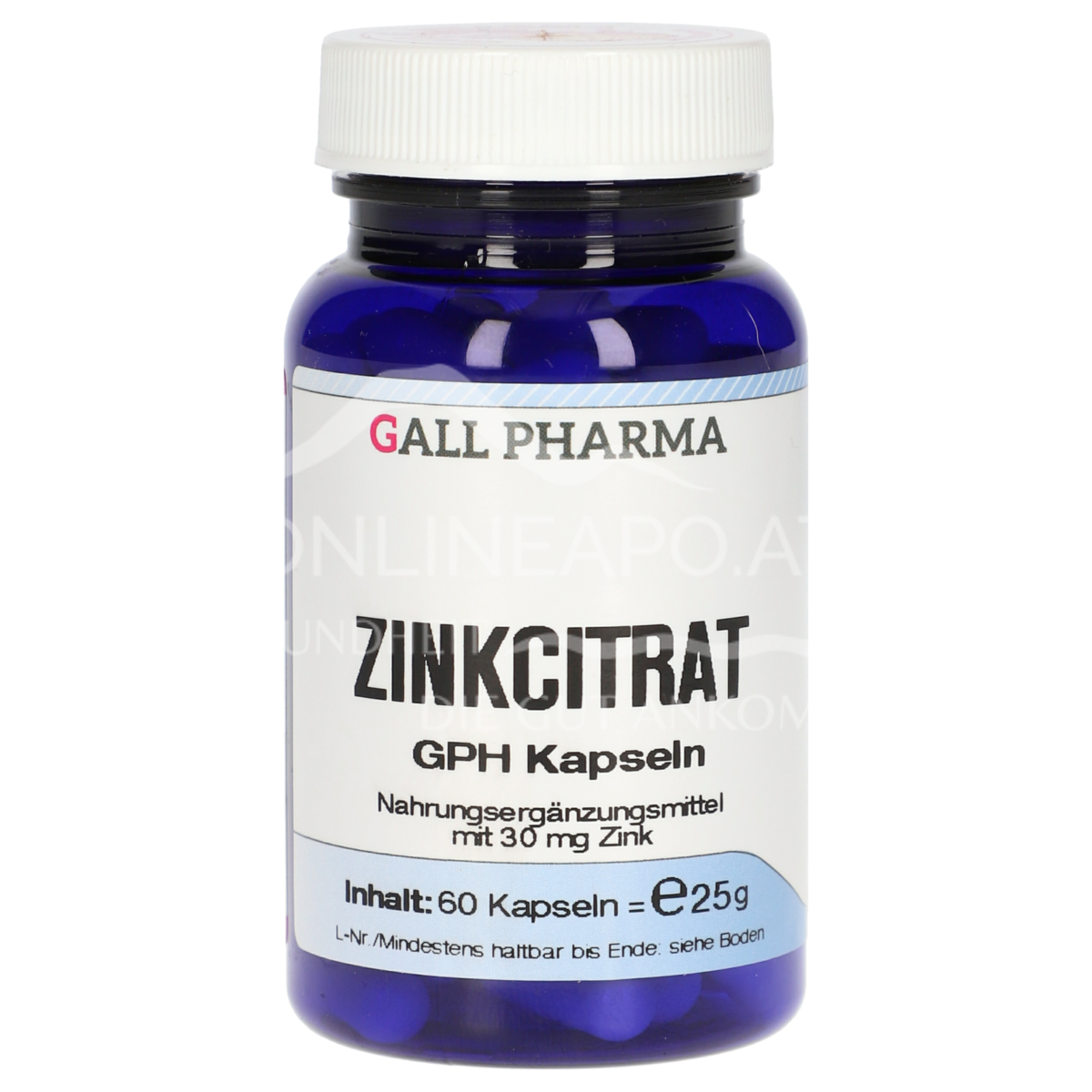 Gall Pharma Zinkcitrat Kapseln (30 mg Zink)