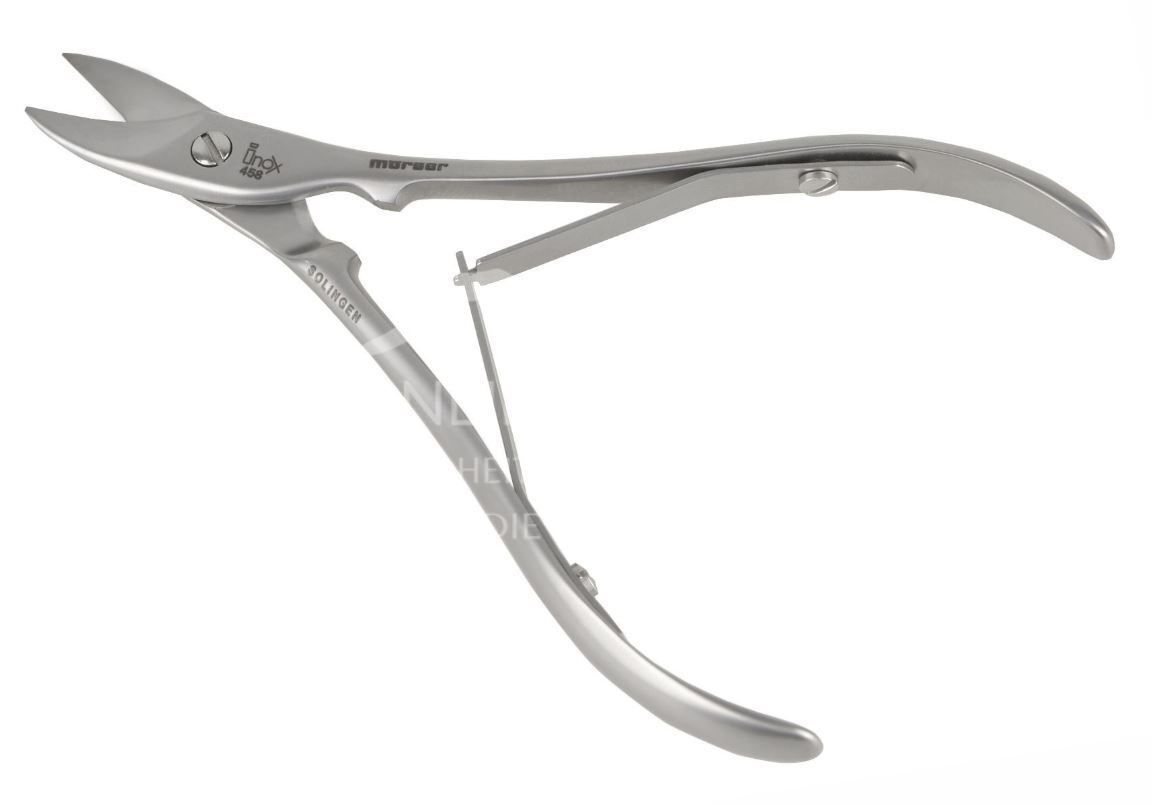Mörser Solingen 458 Fußnagelschere Inox in Zangenform, 12 cm