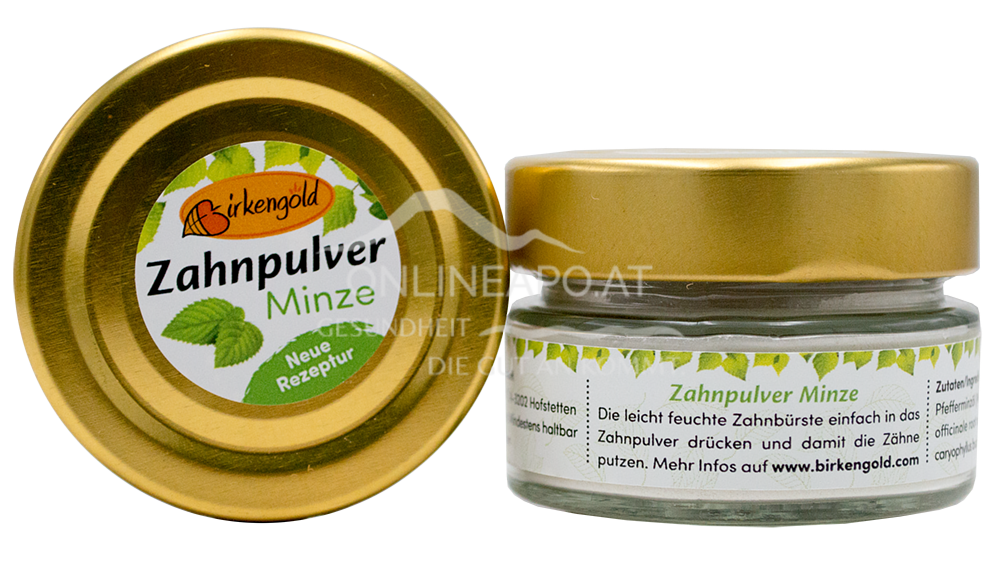 Birkengold Zahnpulver Minze