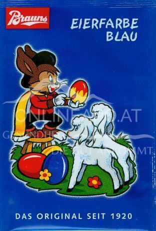Brauns Eierfarbe Blau