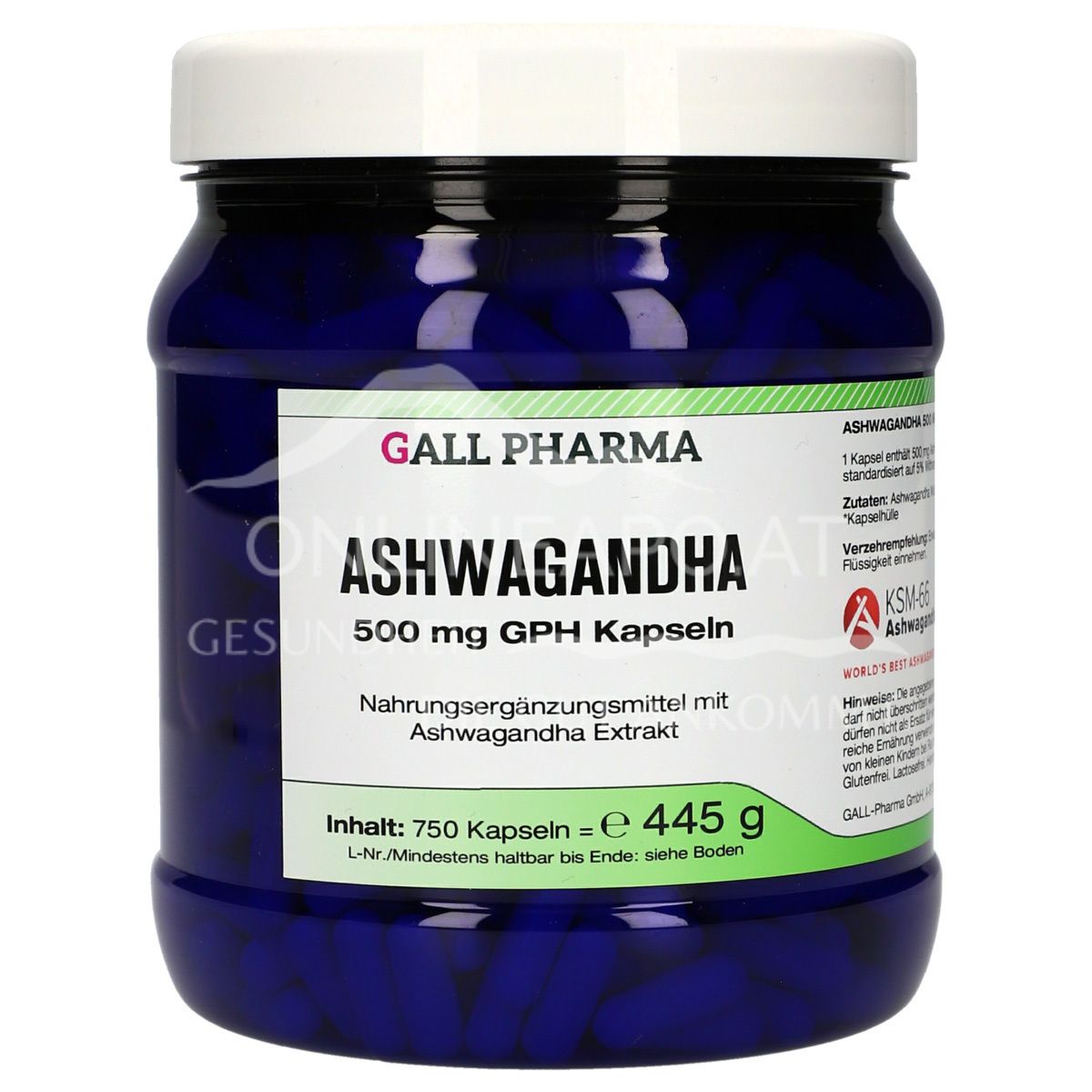 Gall Pharma Ashwagandha 500 mg capsules