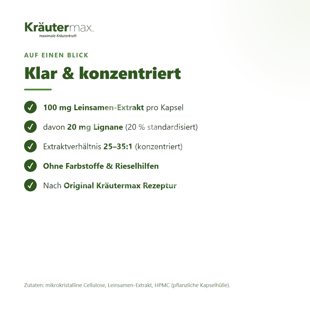 Kräutermax Leinsamen Kapseln