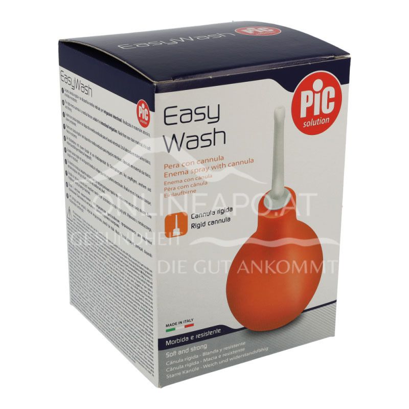 Pic Solution Easy Wash Klistierspritze + Kanüle 224 ml - birnförmig
