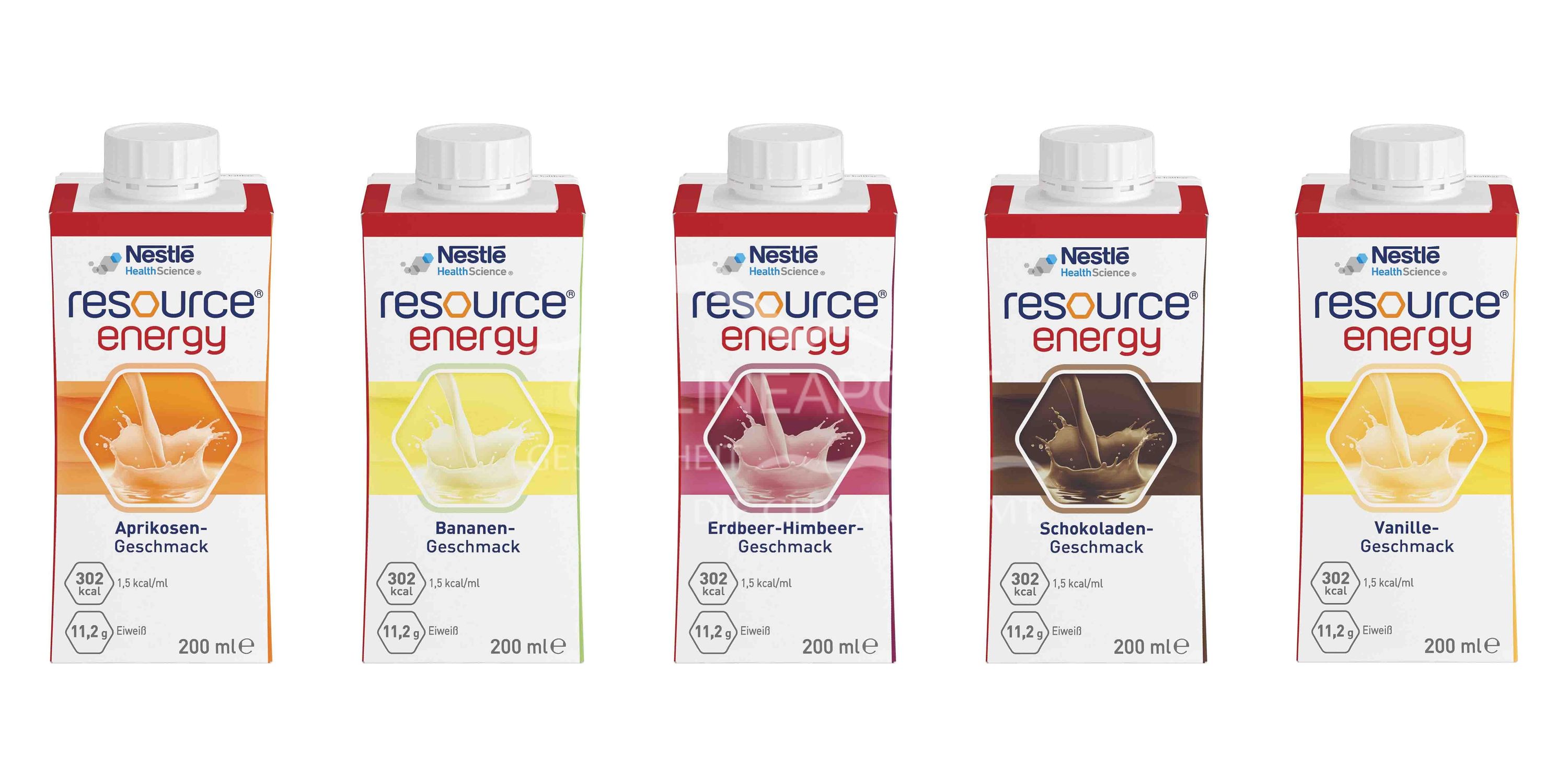 Resource® Energy Hochkalorische Trinknahrung - Mischkarton 200 ml