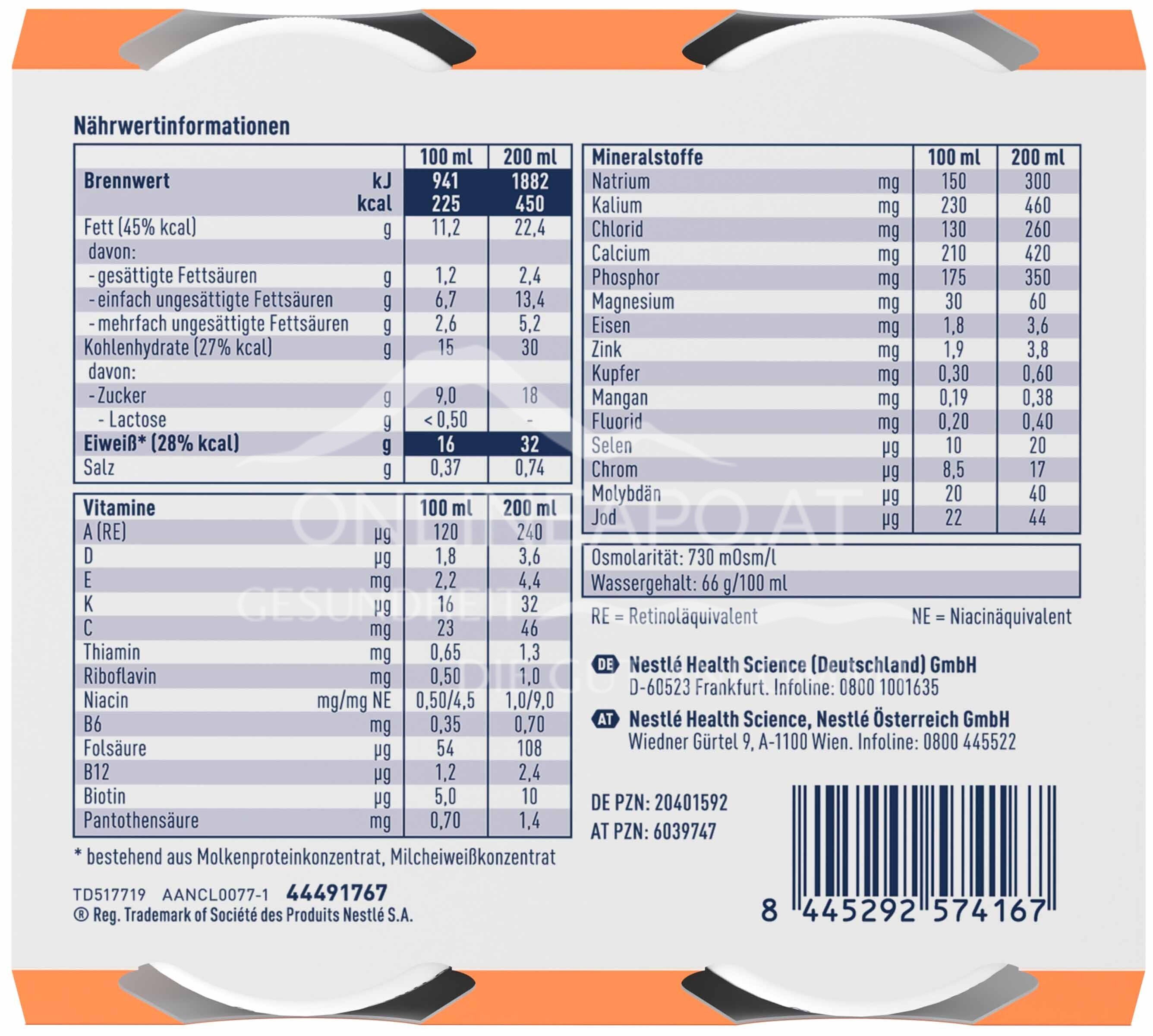 Resource® ULTRA plus High Protein Haselnuss Trinknahrung 200 ml