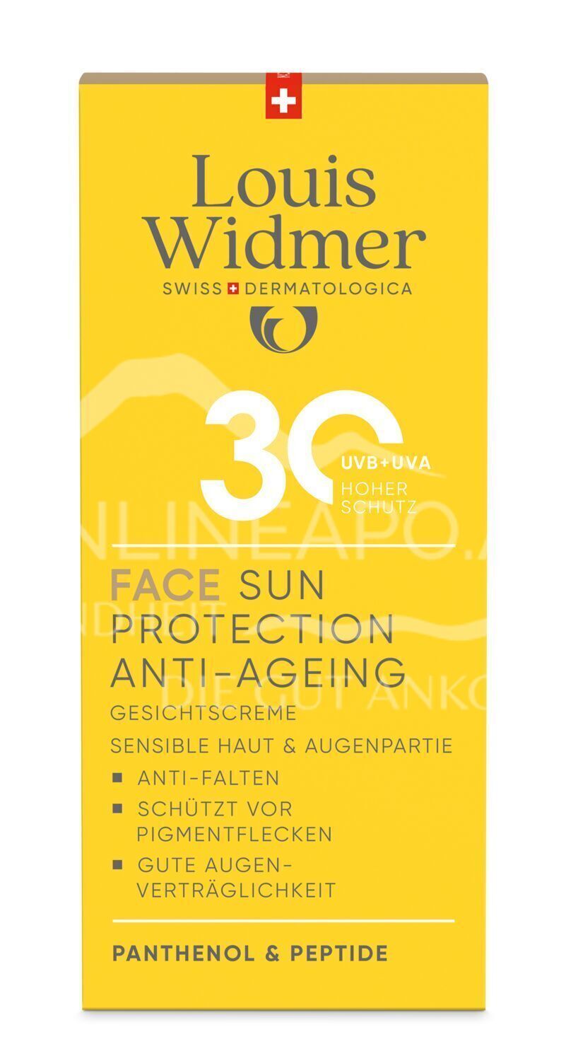 Louis Widmer suncare Face Sun Protection Anti-Ageing 30 Gesichtscreme - leicht parfümiert