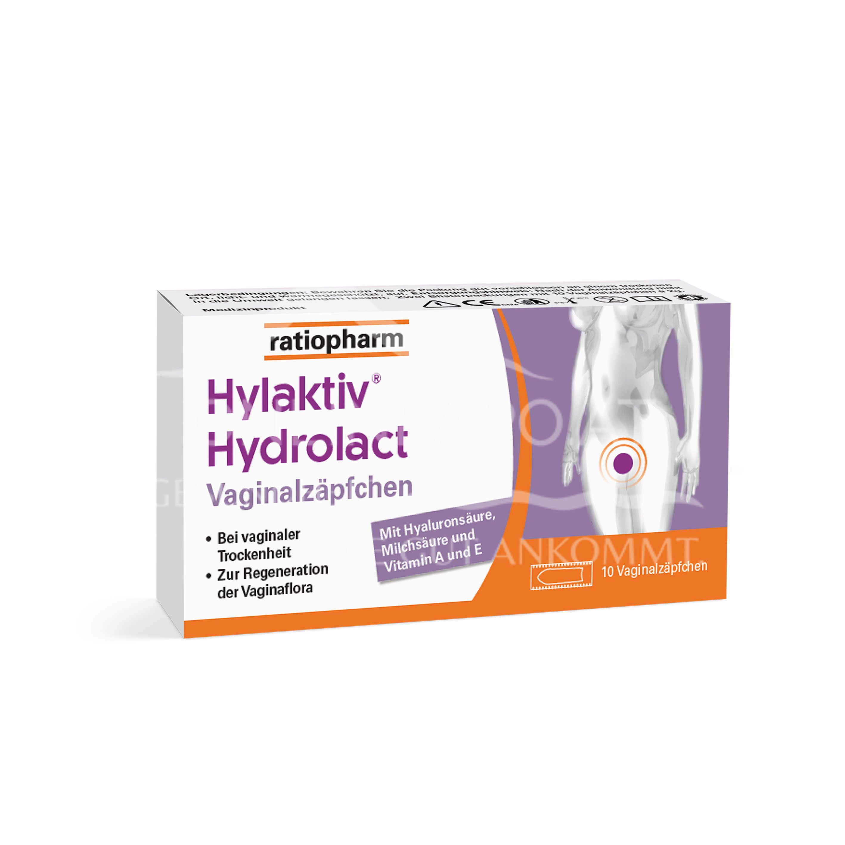 Hylaktiv® Hydrolact Vaginalzäpfchen
