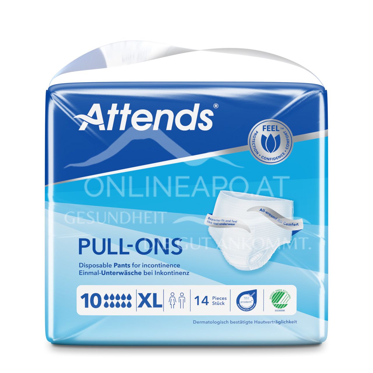 Attends Pull-Ons 10 XL - Disposable underwear for incontinence