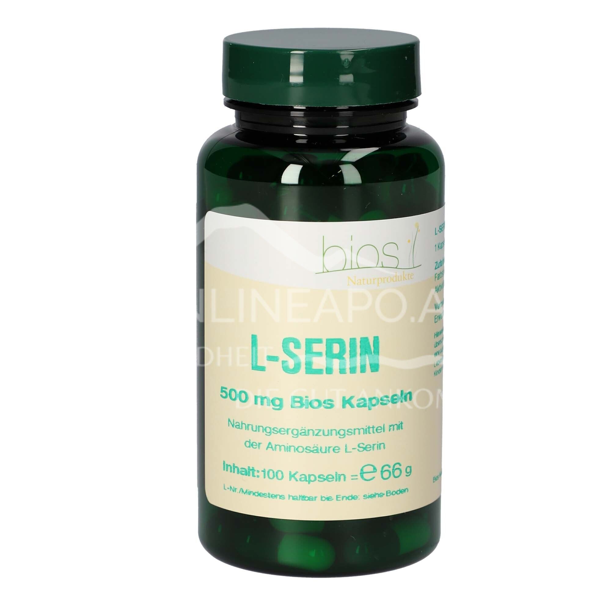 Bios L-serine 500 mg capsules