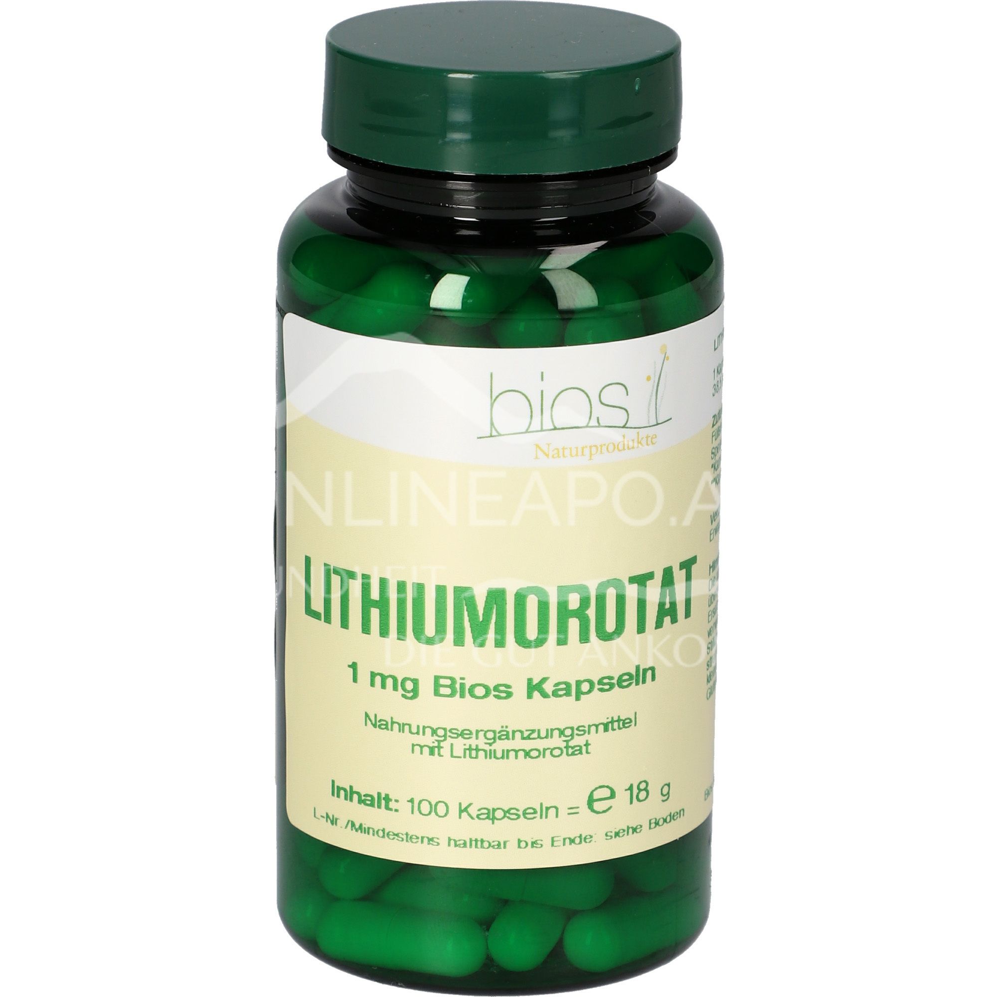 Bios Lithiumorotat 1 mg Kapseln