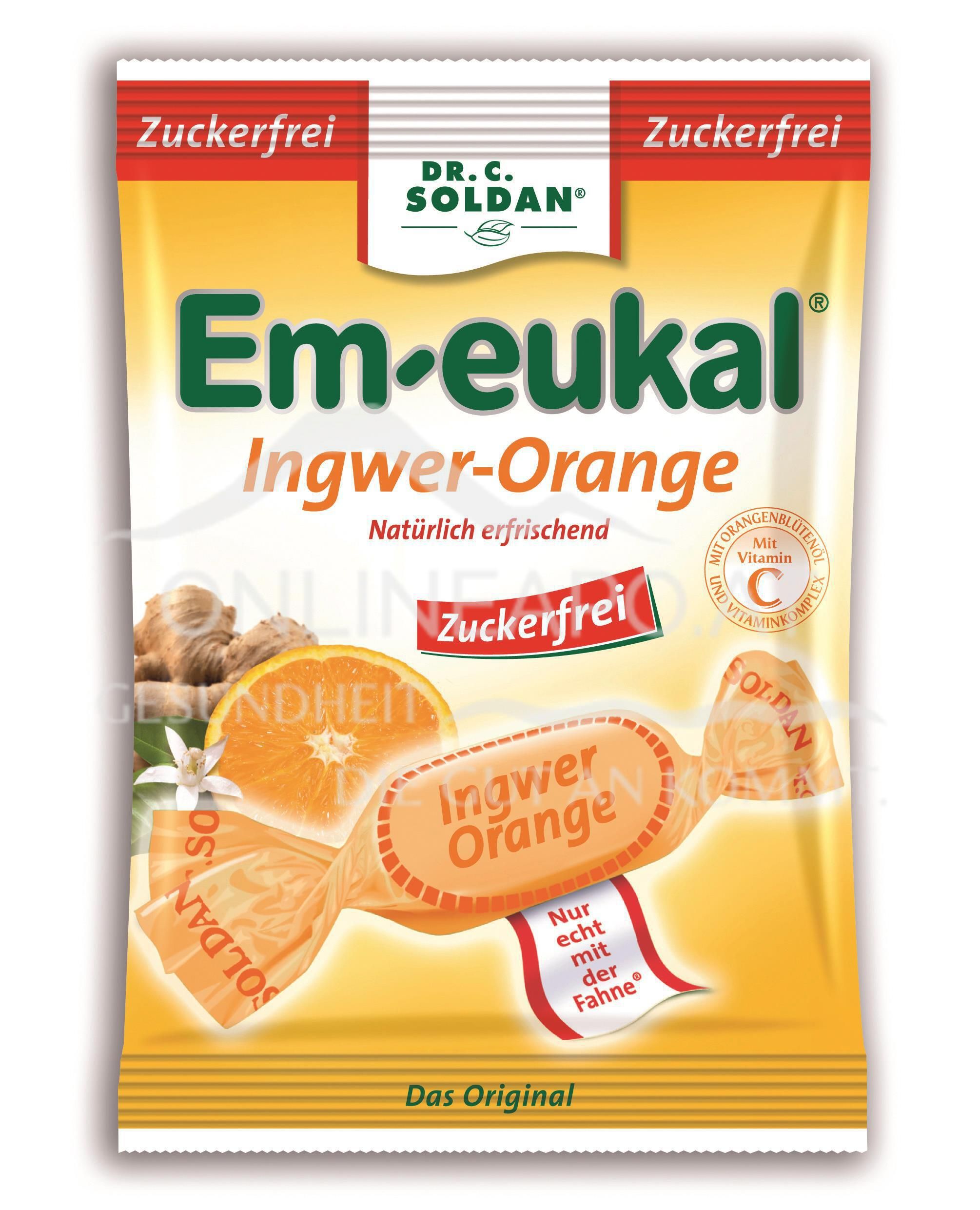 Em-Eukal Orange Ingwer zuckerfrei