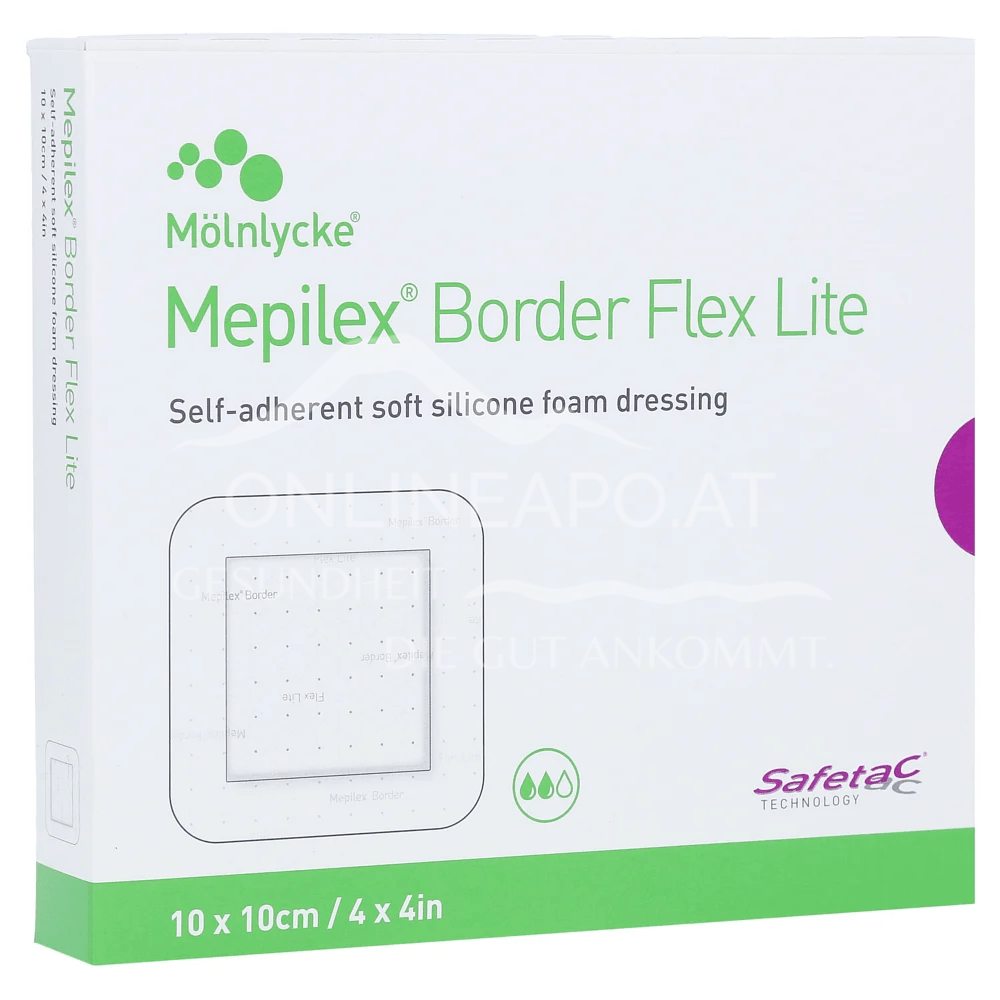 Mepilex® Border Flex Lite Schaumverband 10 x 10 cm