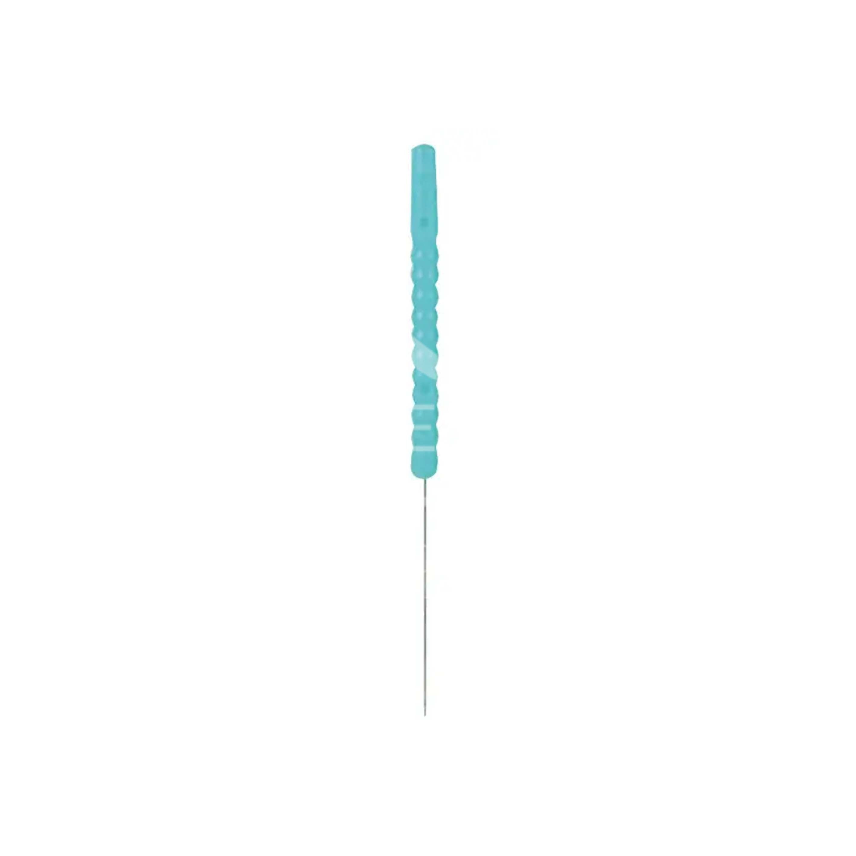DONGBANG Akupunkturnadeln mit Kunststoffgriff, Typ KS 105, Hellblau, 0,2 x 15 mm