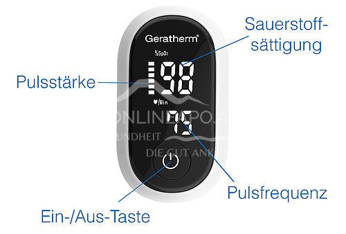 Geratherm® oxy one Finger-Pulsoximeter 