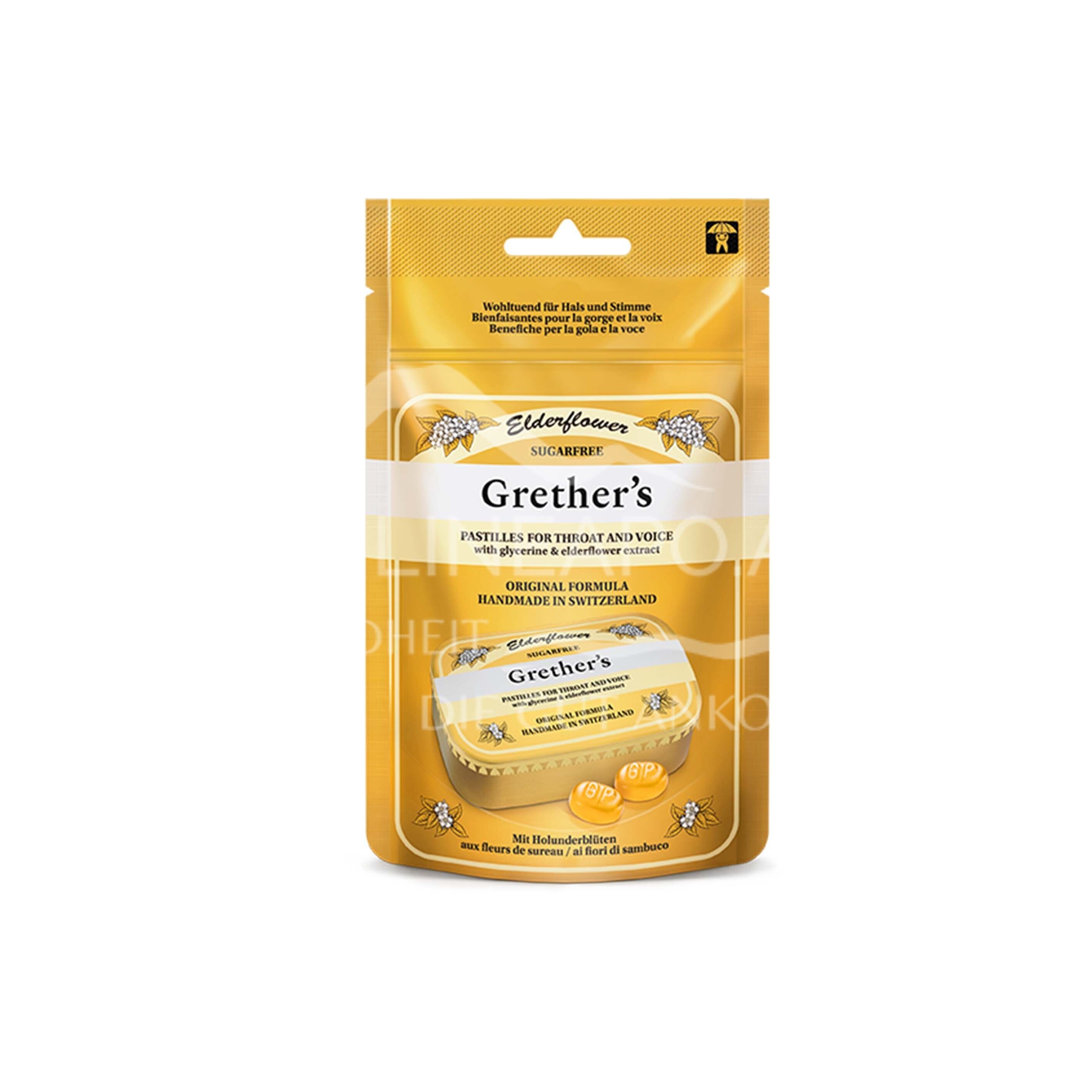 Grether’s Elderflower Weichpastillen zuckerfrei - Beutel