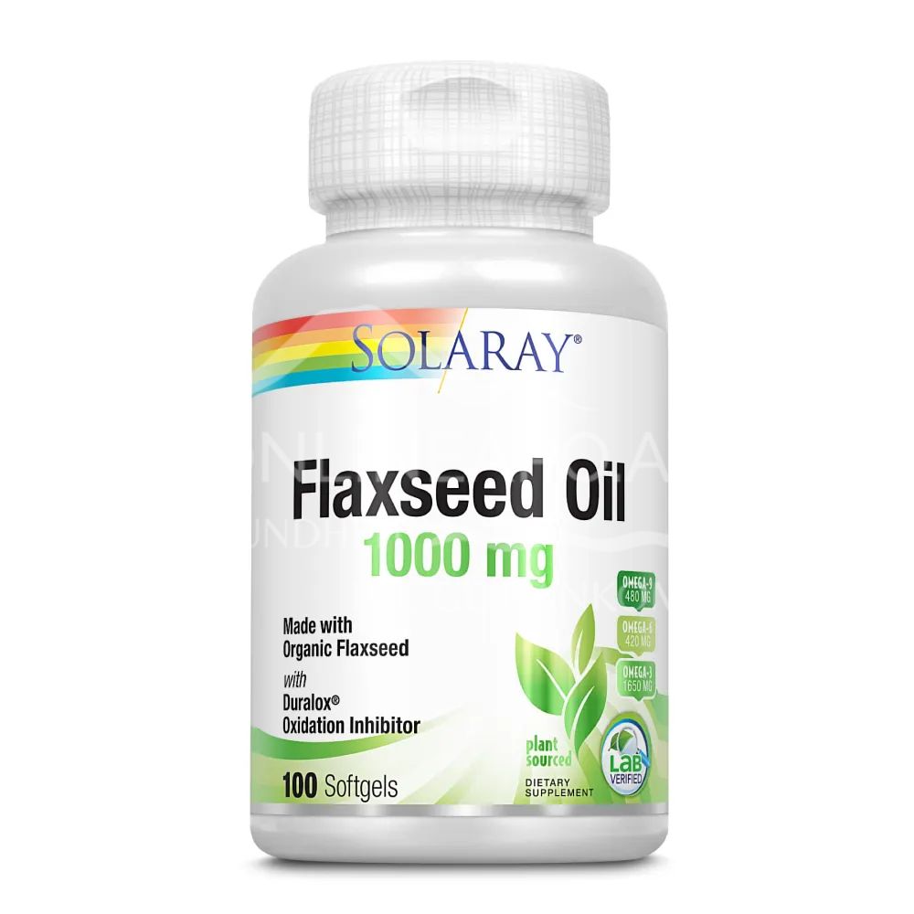 Solaray Leinsamenöl 1000 mg Kapseln
