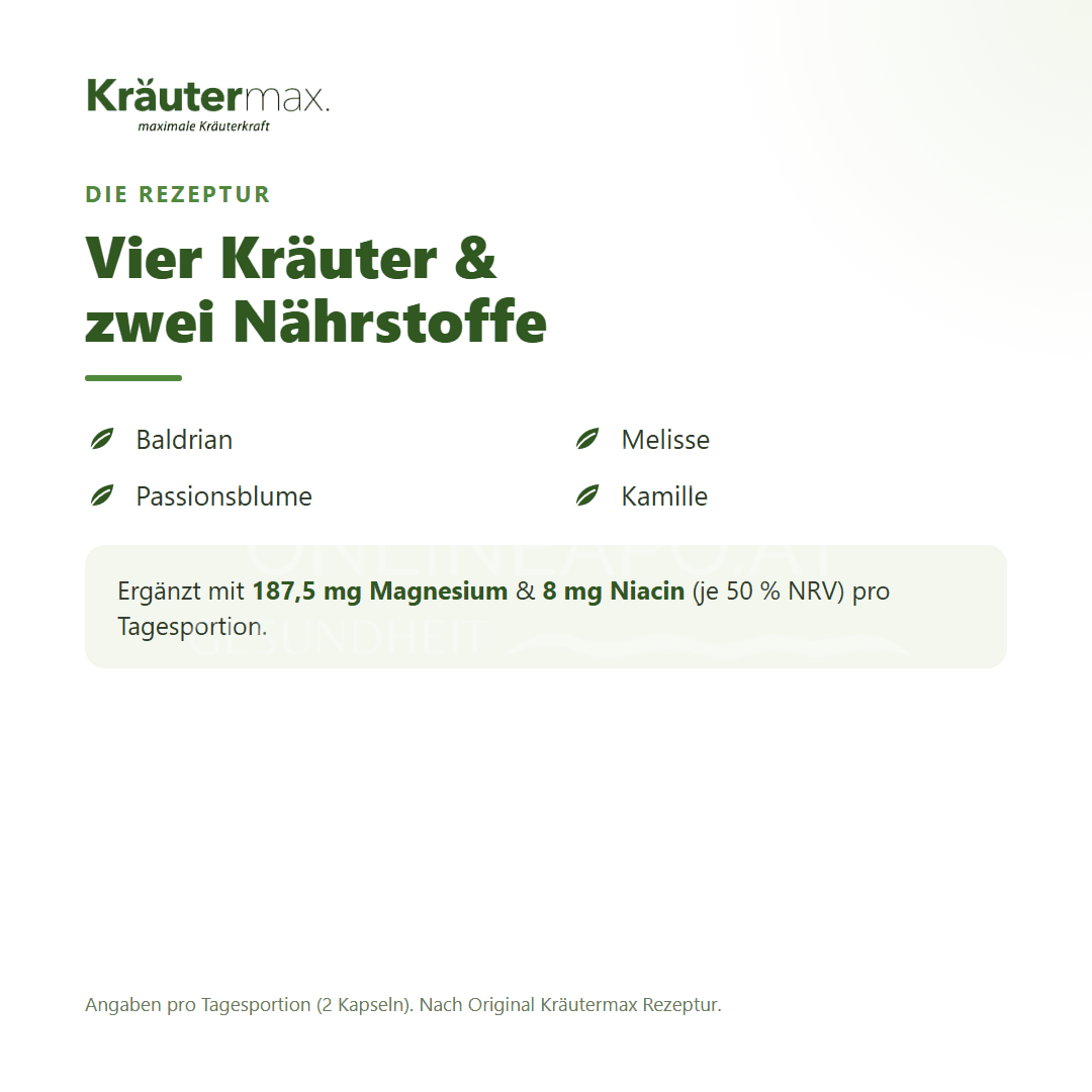 Kräutermax Baldrian plus Kapseln