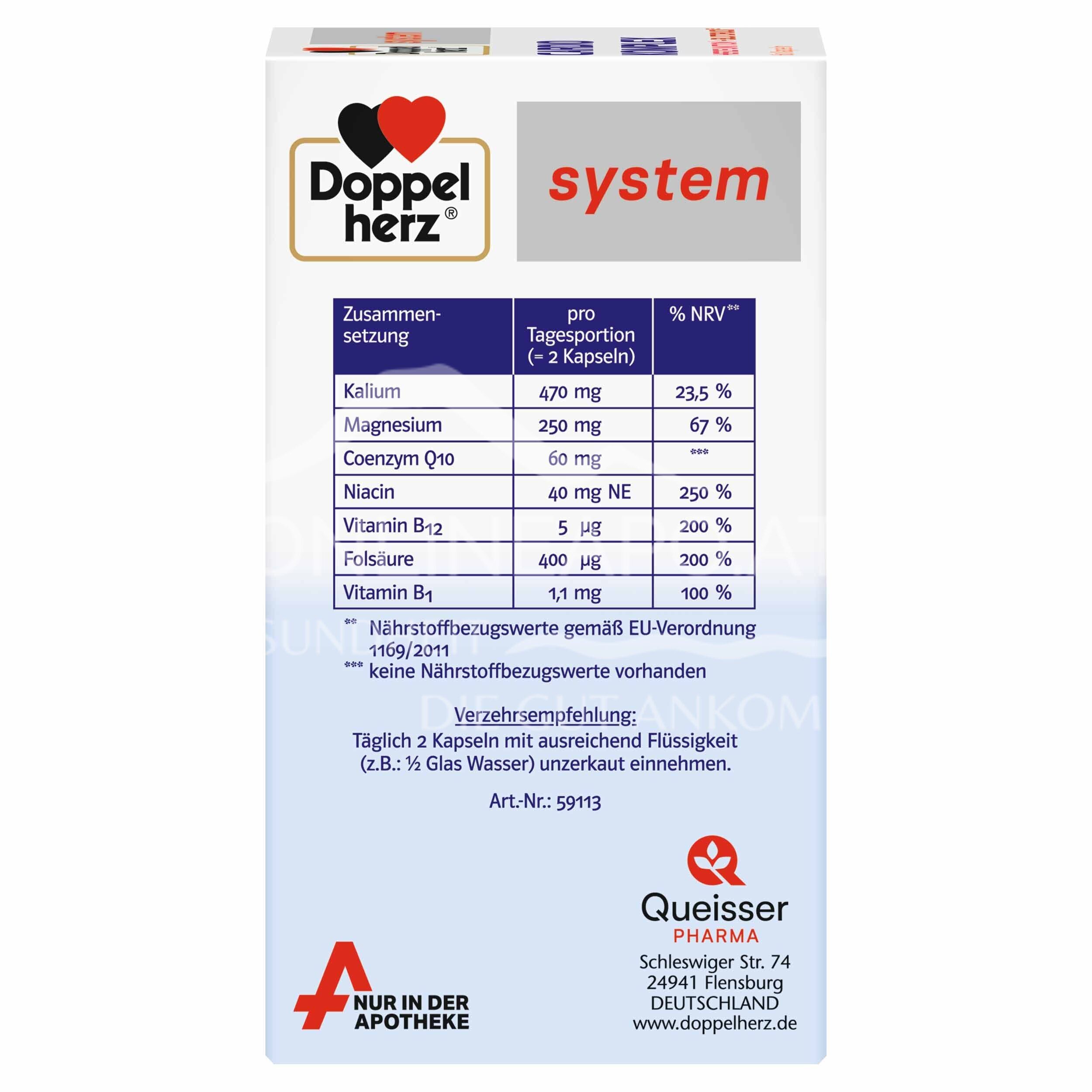 Doppelherz system CARDIO KOMPLEX HERZFUNKTION¹ + BLUTDRUCK² capsules