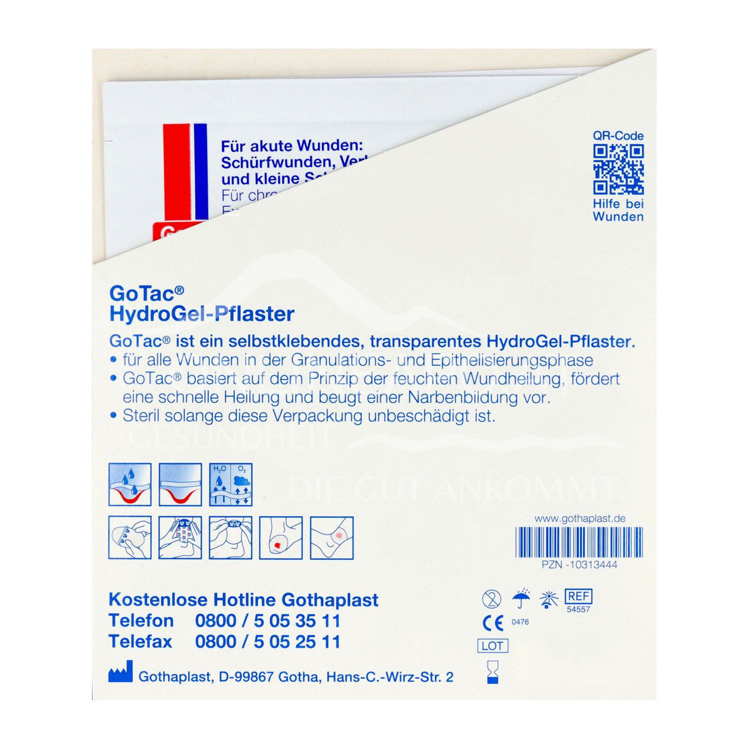 Gothaplast® GoTac HydroGel-Pflaster steril, 7 x 10 cm
