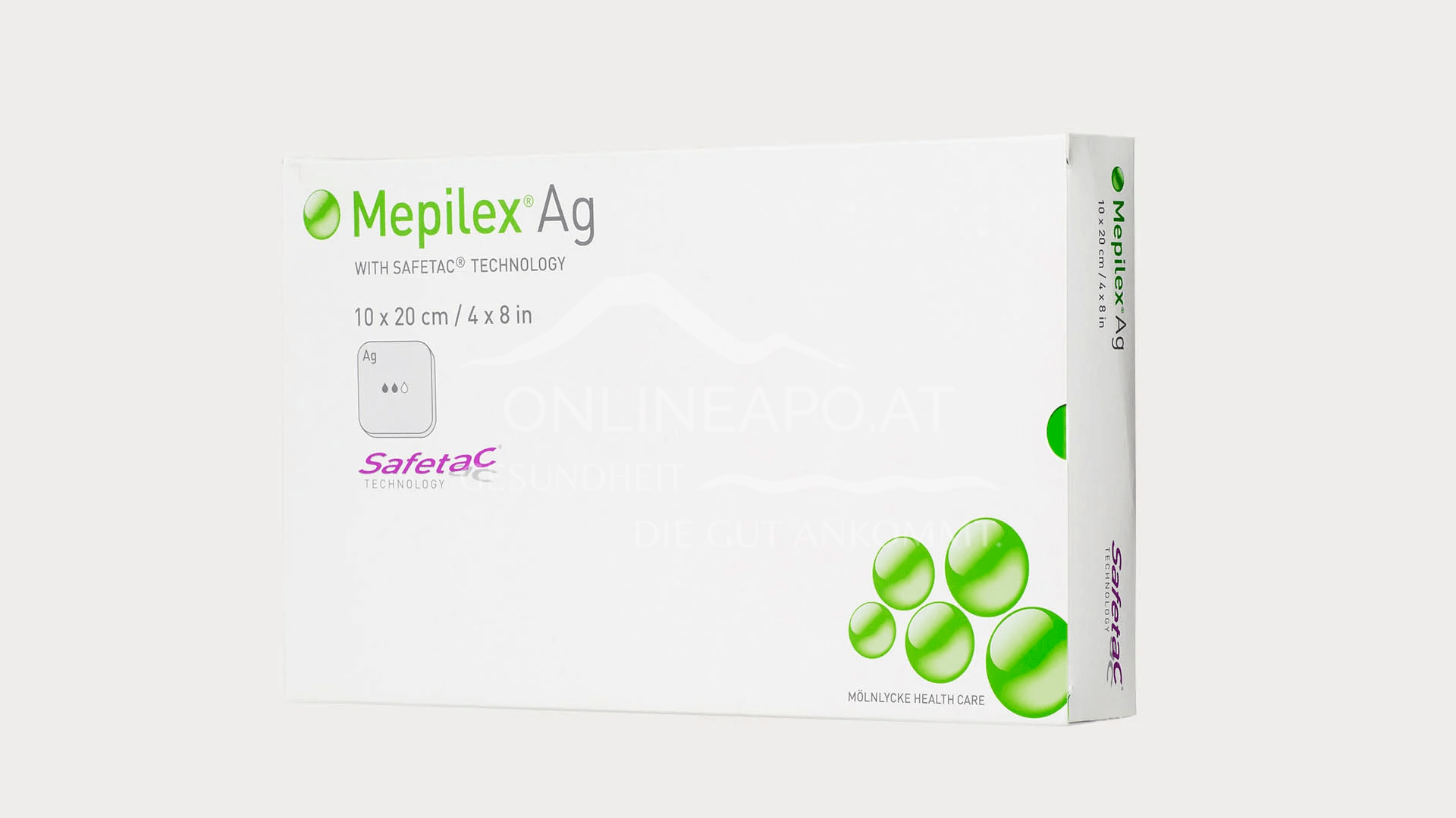 Mepilex® Ag Schaumverband mit Safetac® Technologie 10 x 20 cm