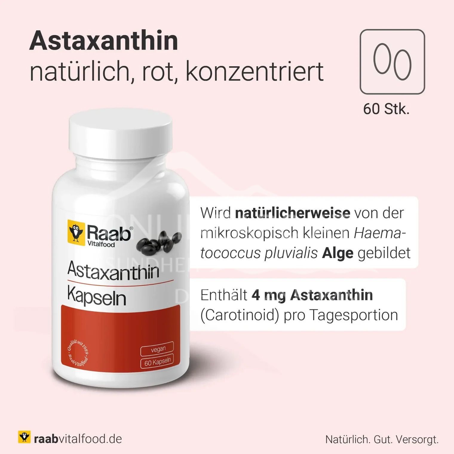 Raab® Vitalfood Astaxanthin Kapseln