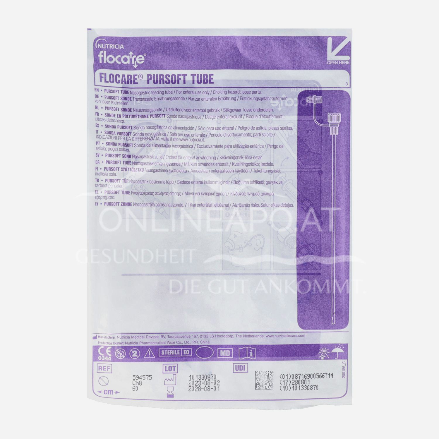 Flocare® PURSOFT Sonde CH 8-60 cm