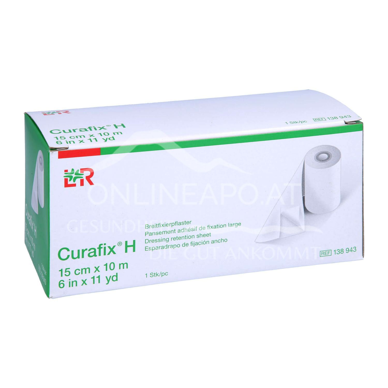 Curafix® H Wide Adhesive Plaster, roll, 15 cm x 10 m
