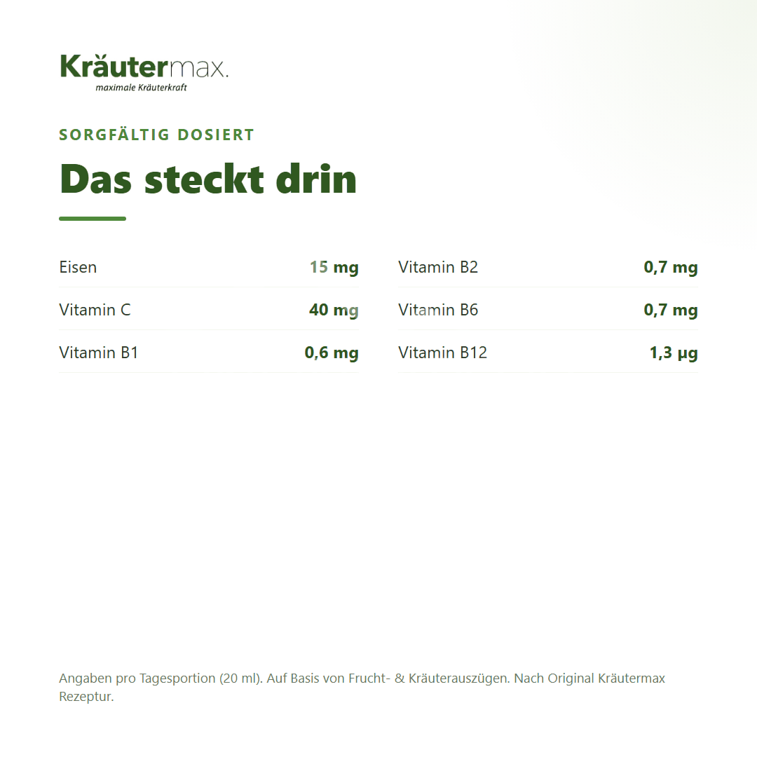 Kräutermax Eisen Saft