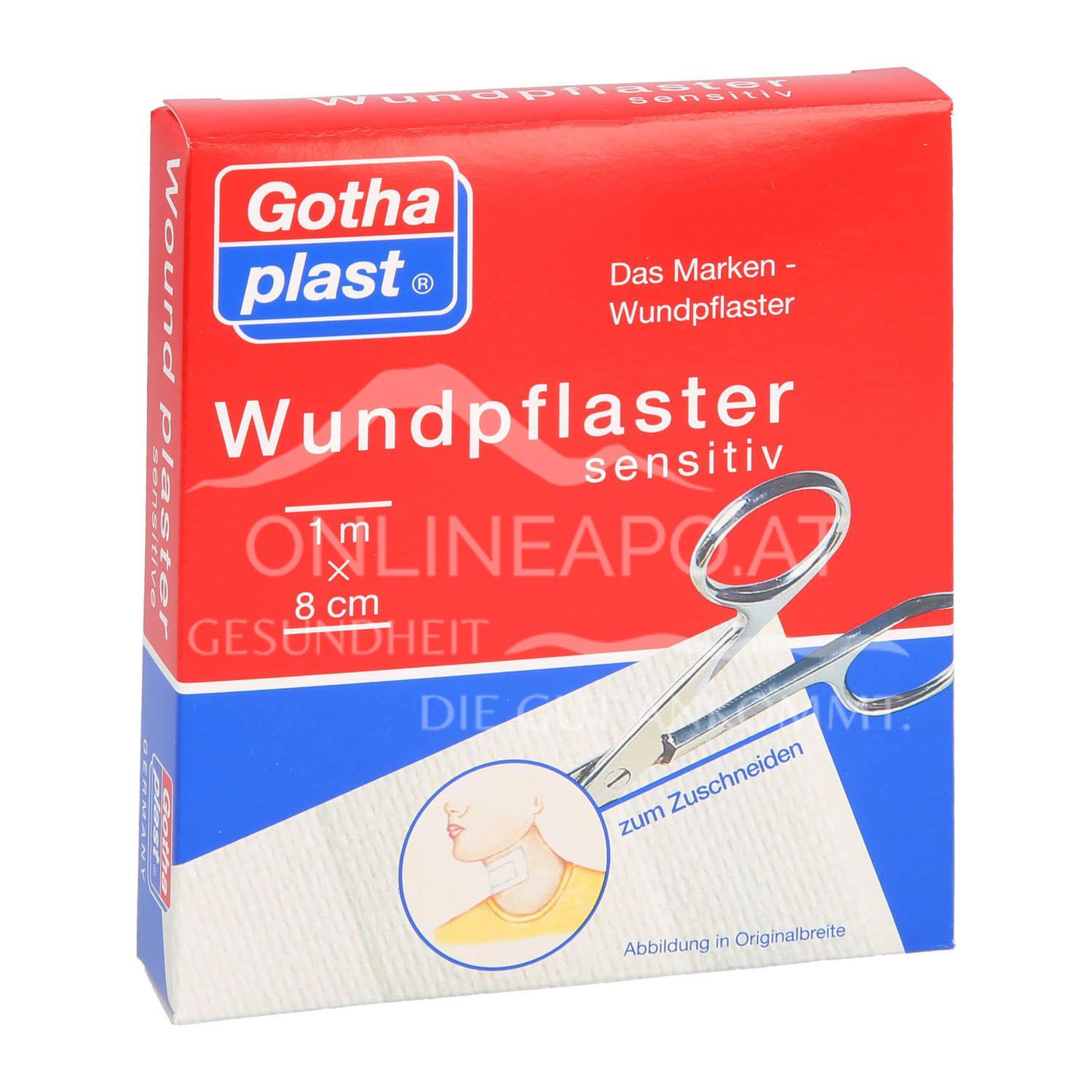 Gothaplast® Wundpflaster sensitiv, 1 m x 8 cm