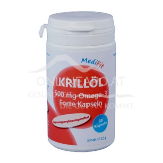 Krillöl 500 mg Omega-3 Forte Kapseln