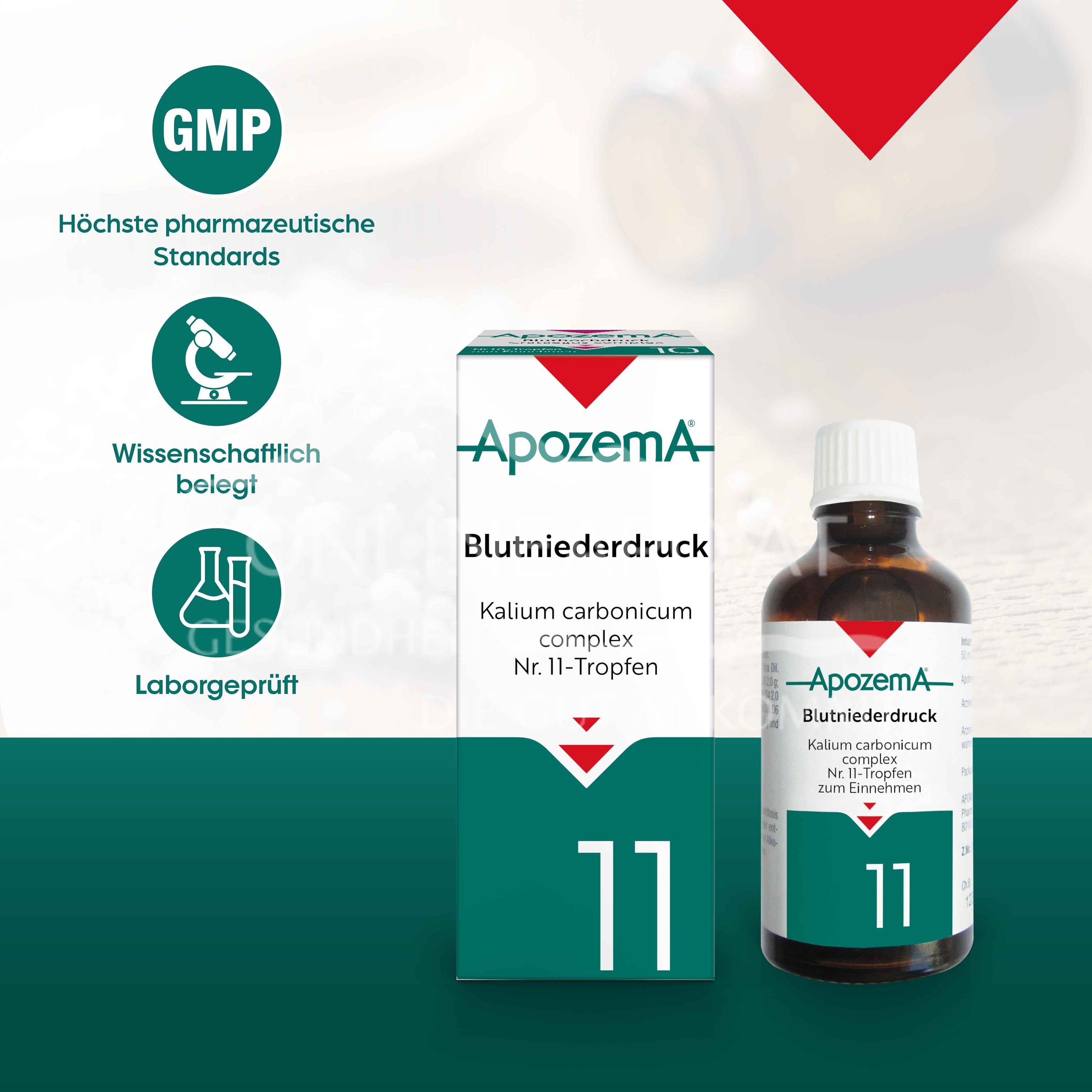Apozema® Low blood pressure Kalium carbonicum complex No. 11 drops for oral use