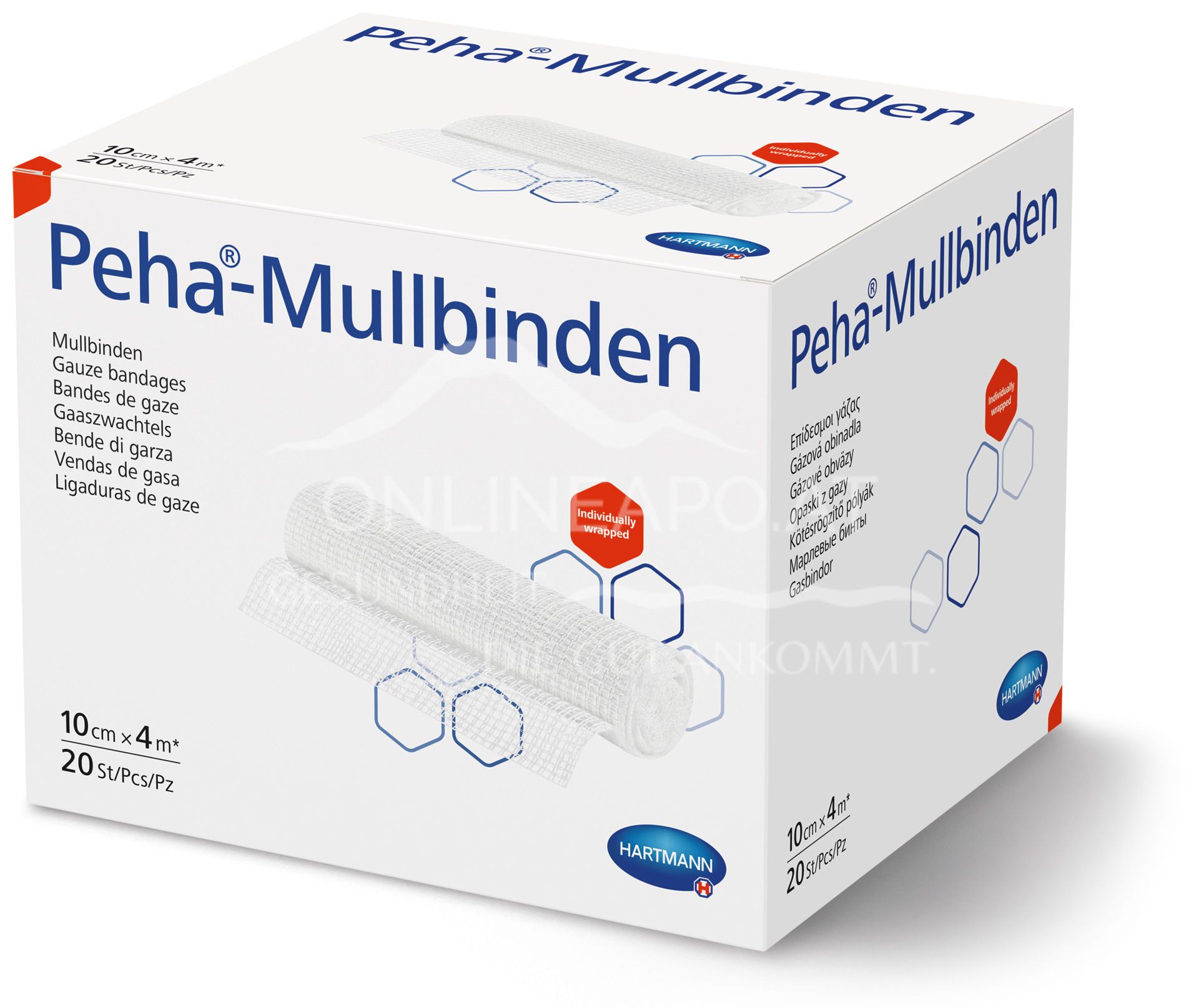 Peha® Mullbinden 10 cm x 4 m