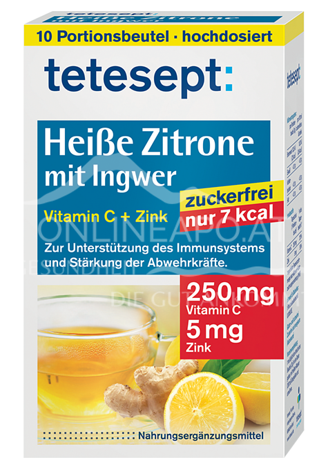 Tetesept Heiße Zitrone mit Ingwer Sachets