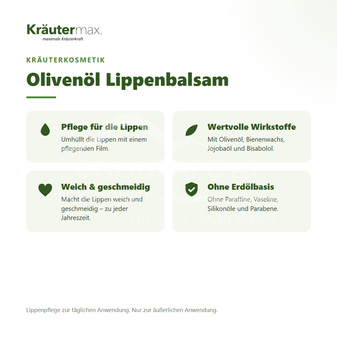 Kräutermax Olivenöl Lippenbalsam