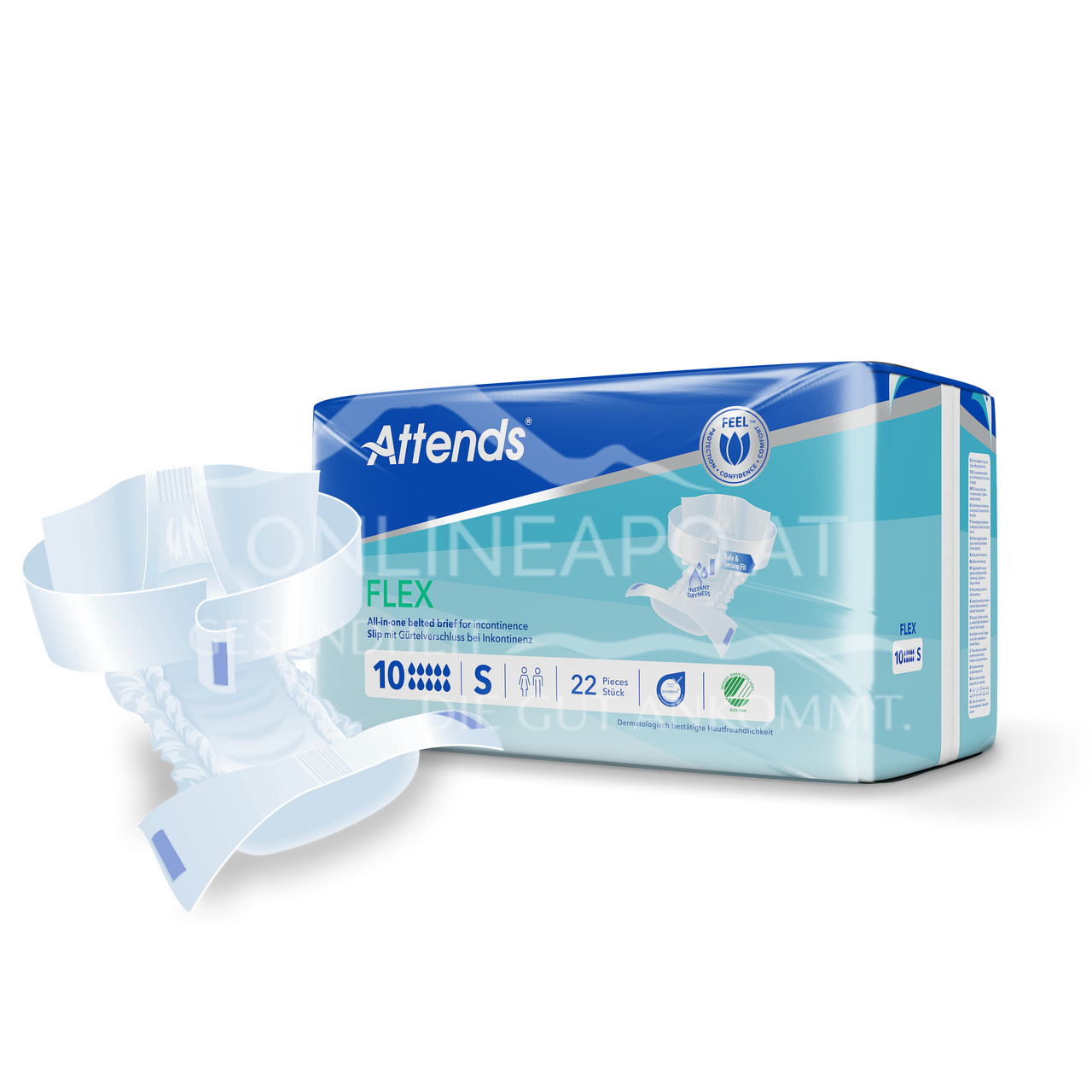Attends Flex 10 S - Slip mit Gürtelverschluss bei Inkontinenz