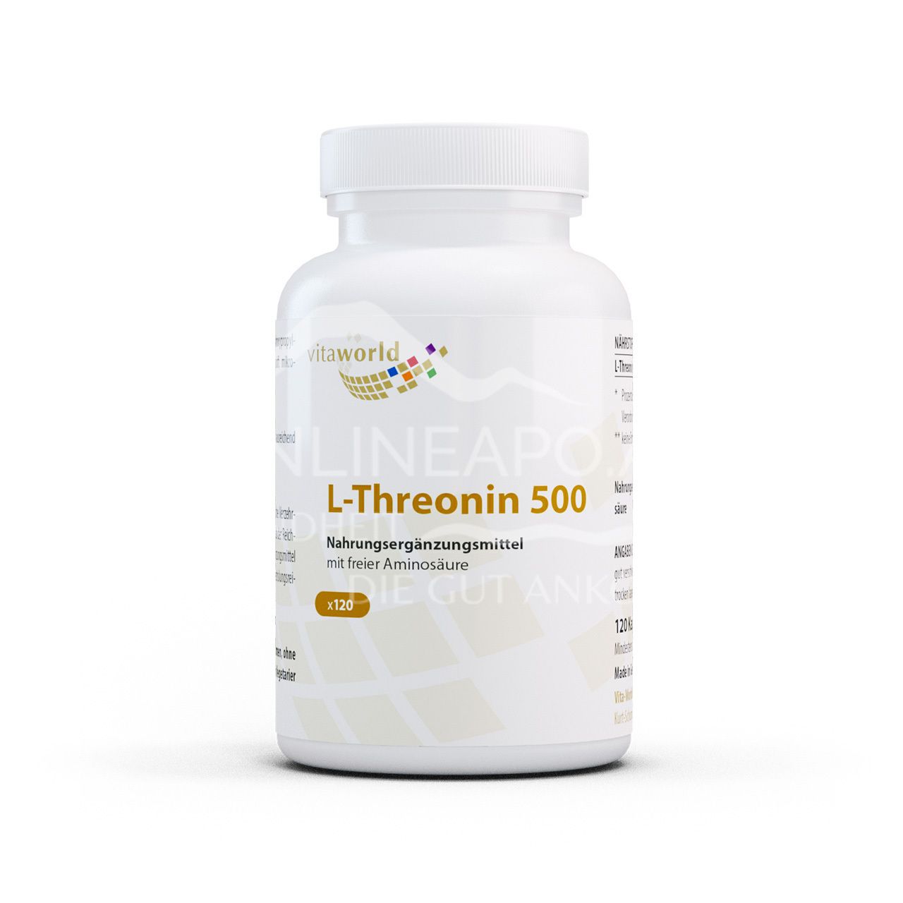 Vitaworld L-threonine 500 mg capsules