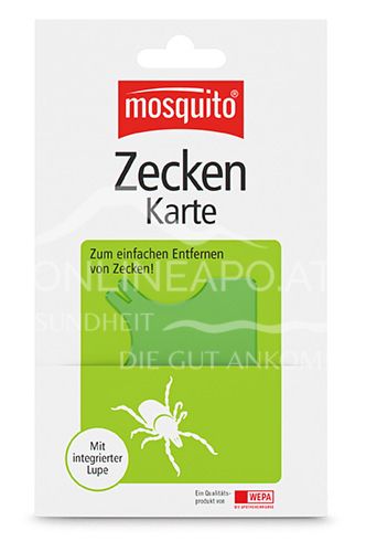 mosquito® Zecken-Karte mit integrierter Lupe