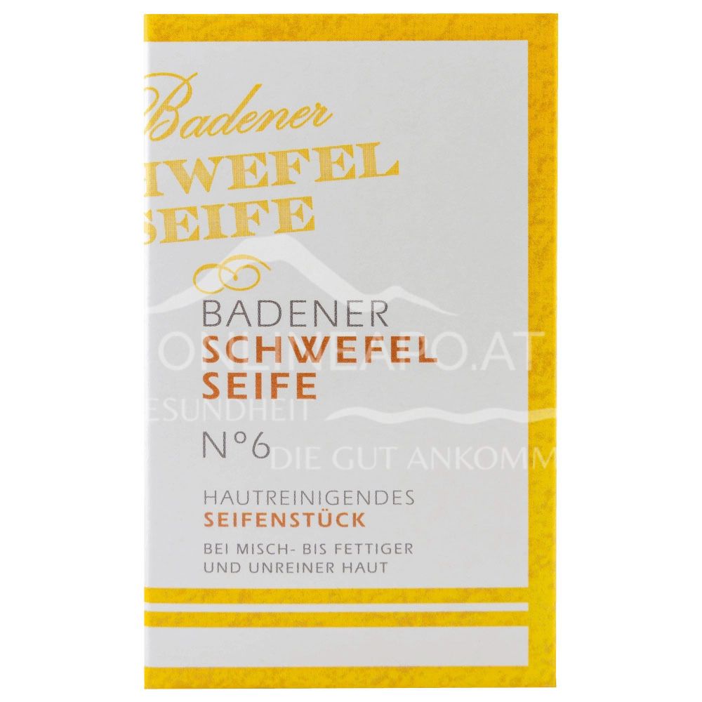 Badener Schwefelseife No. 6 - Hautreinigendes Seifenstück