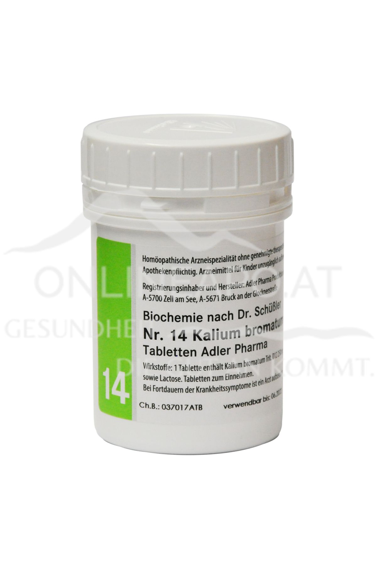 Schüßler Salz Adler Nr. 14 Kalium bromatum D12 Tabletten