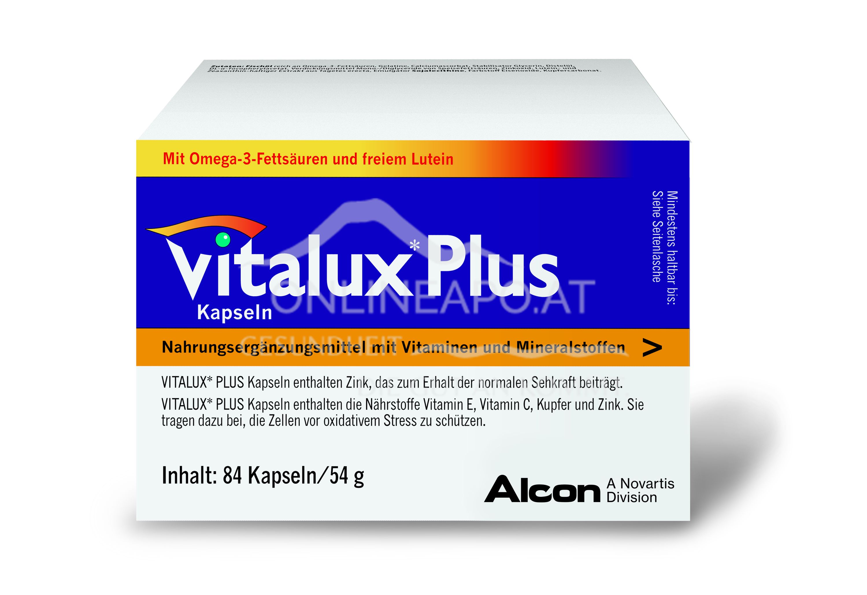 Vitalux® Plus +10 mg Lutein plus Omega 3 Kapseln