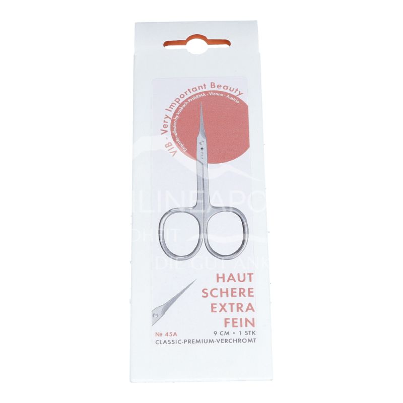 Kozbach Pharma 45A Cuticle scissors fine, tower tip, chrome-plated