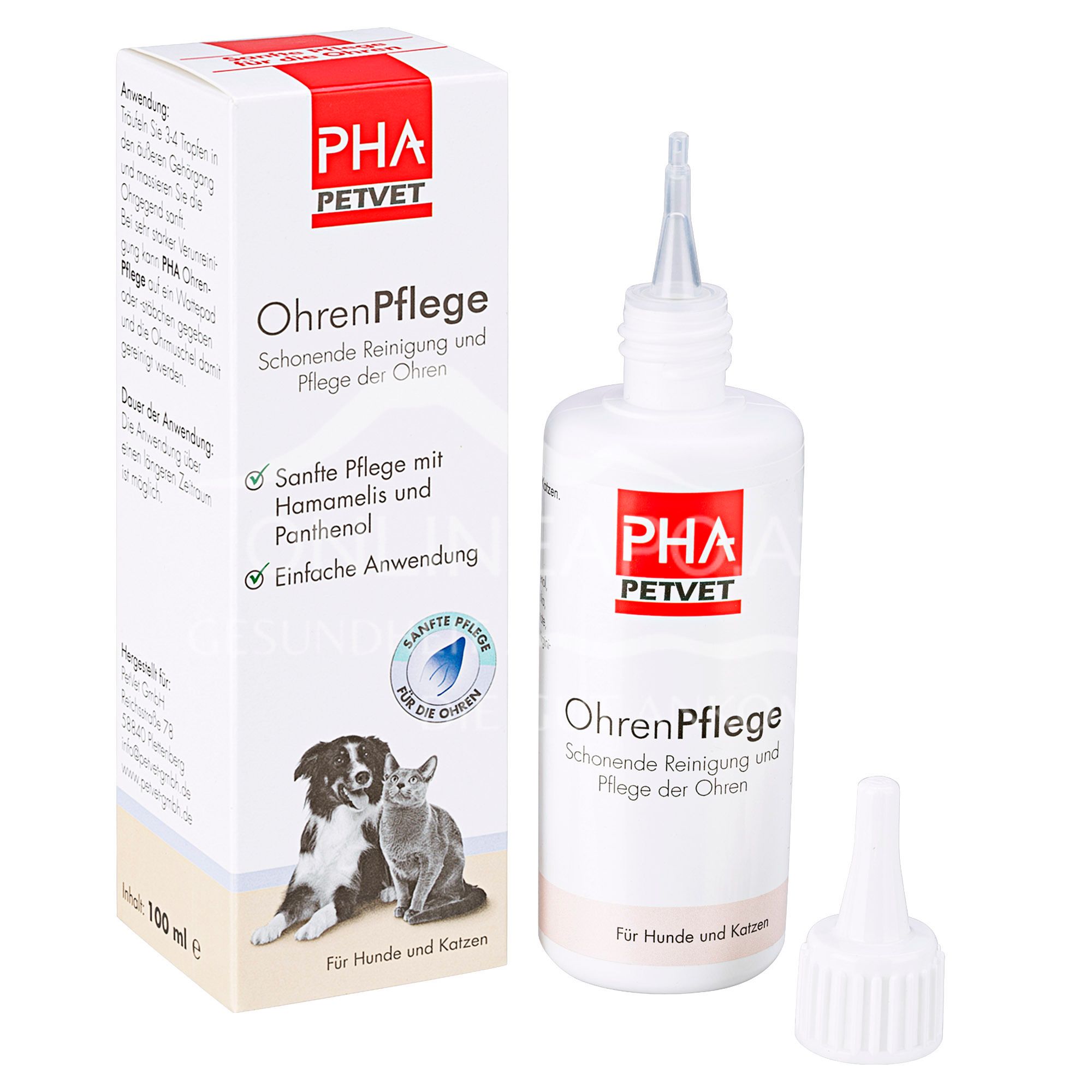 PHA PetVet OhrenPflege für Hunde und Katzen